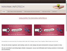 Tablet Screenshot of mayankinfotech.com